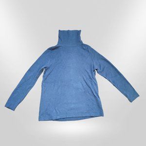 Heattech Fleece Turtleneck Long-Sleeve Tops in Gray